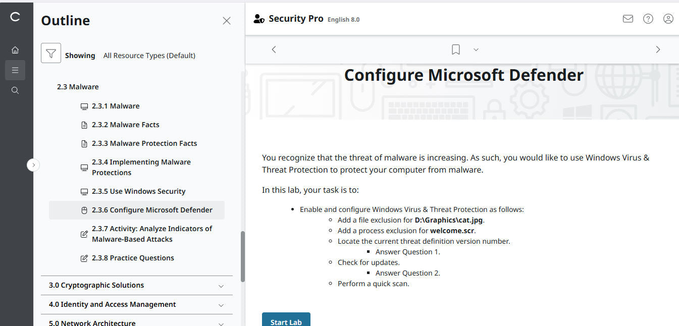 TestOut Security Pro for Security+ (SY0-701) - 12 Month Access