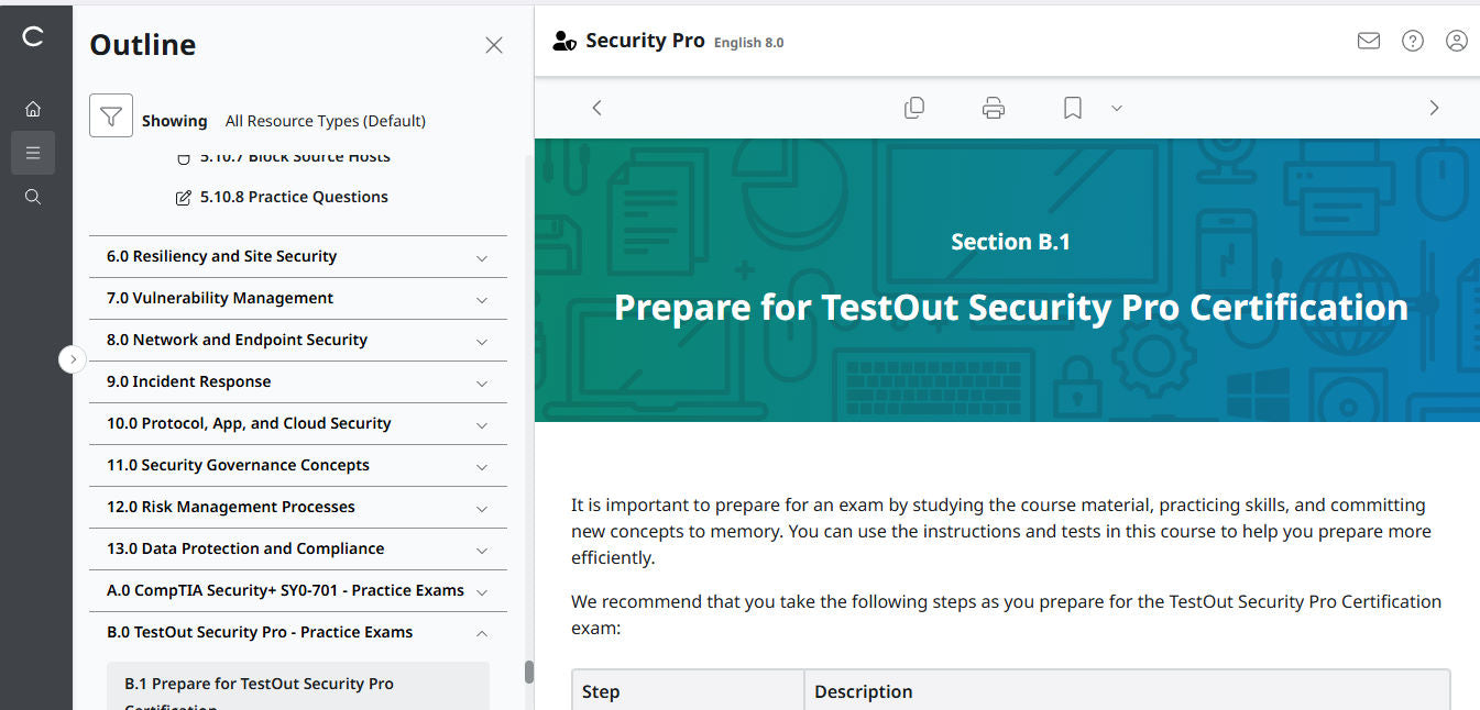 TestOut Security Pro for Security+ (SY0-701) -  Individual License : 12 Month Access